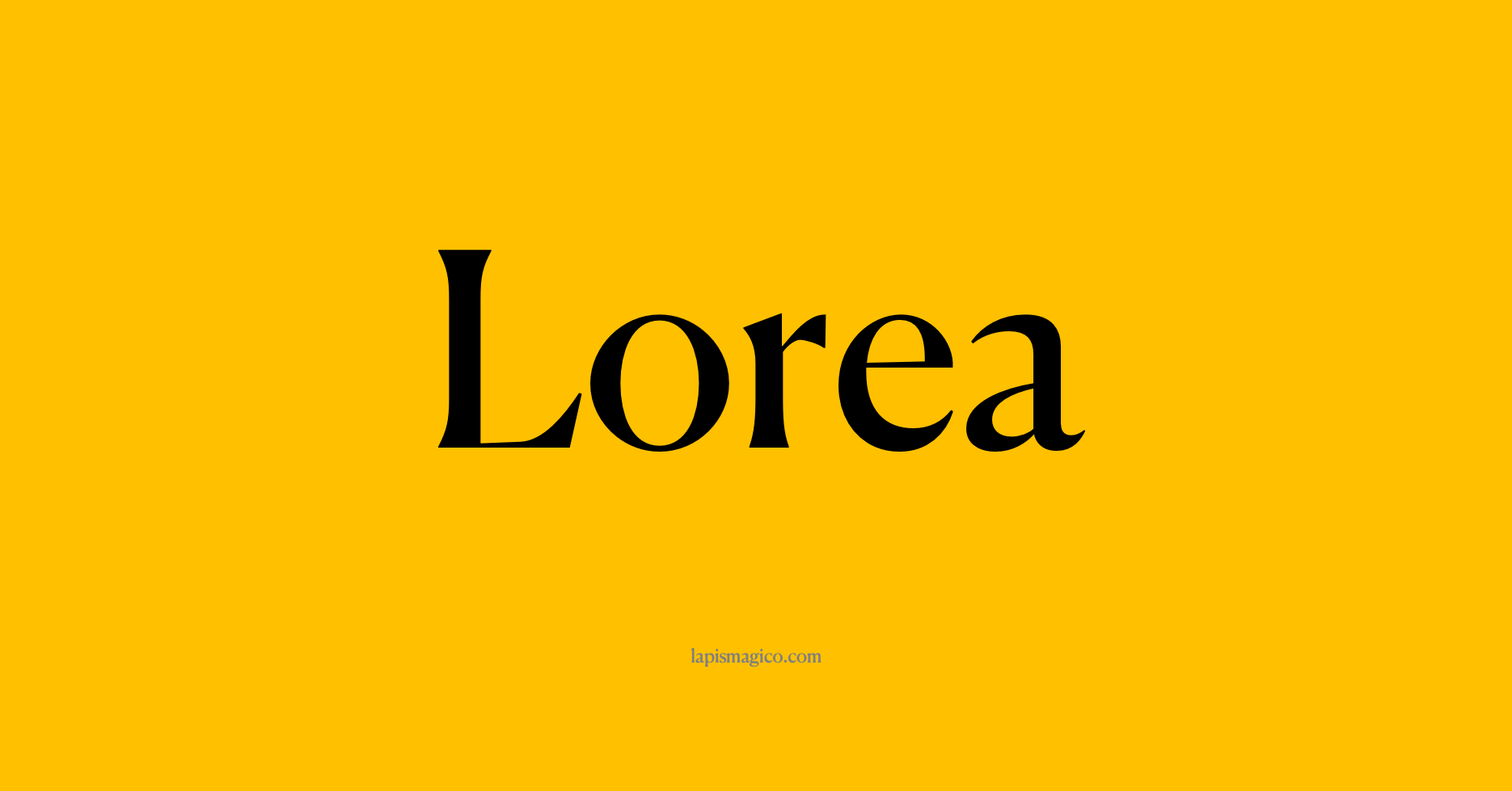 Nome Lorea