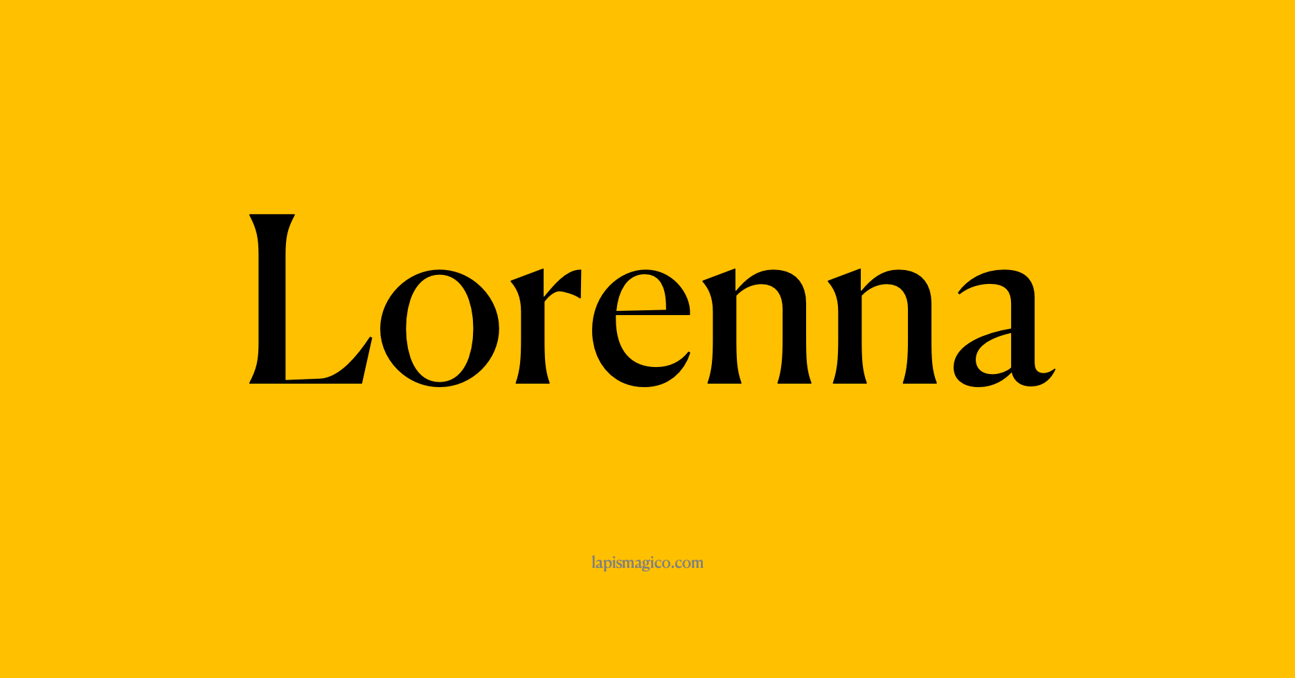 Nome Lorenna