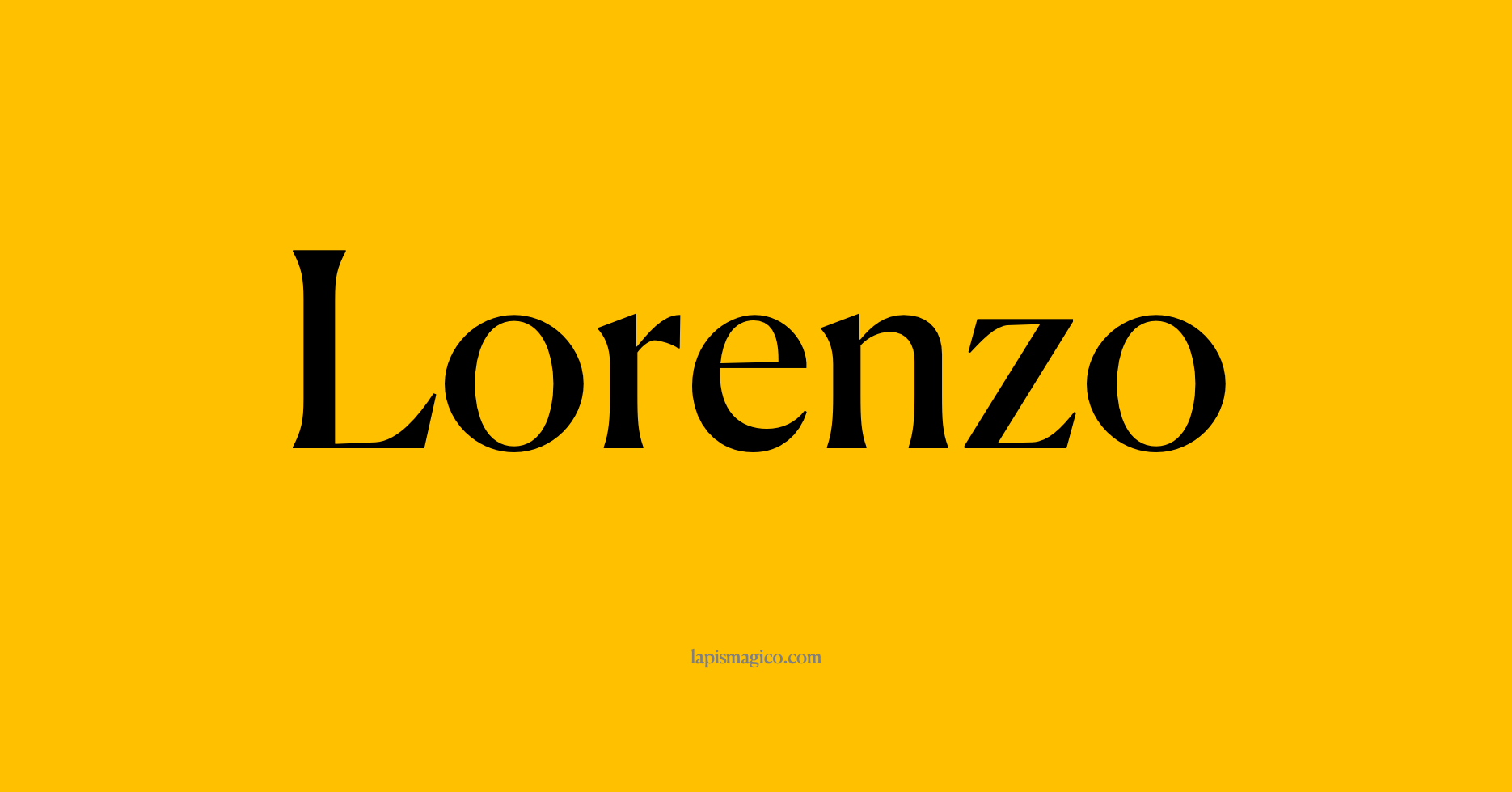 Nome Lorenzo