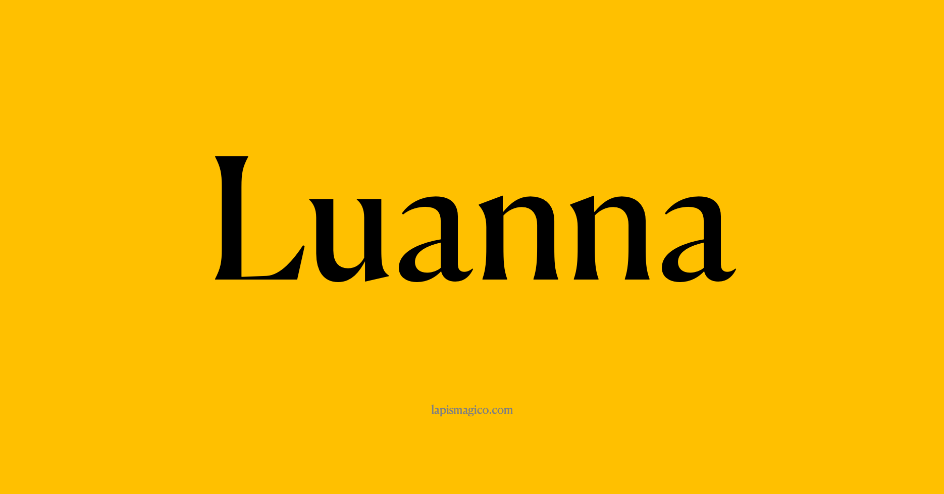 Nome Luanna
