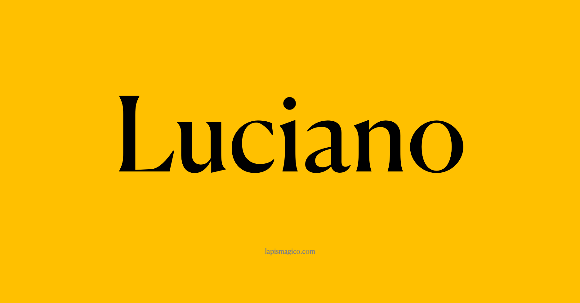 Nome Luciano