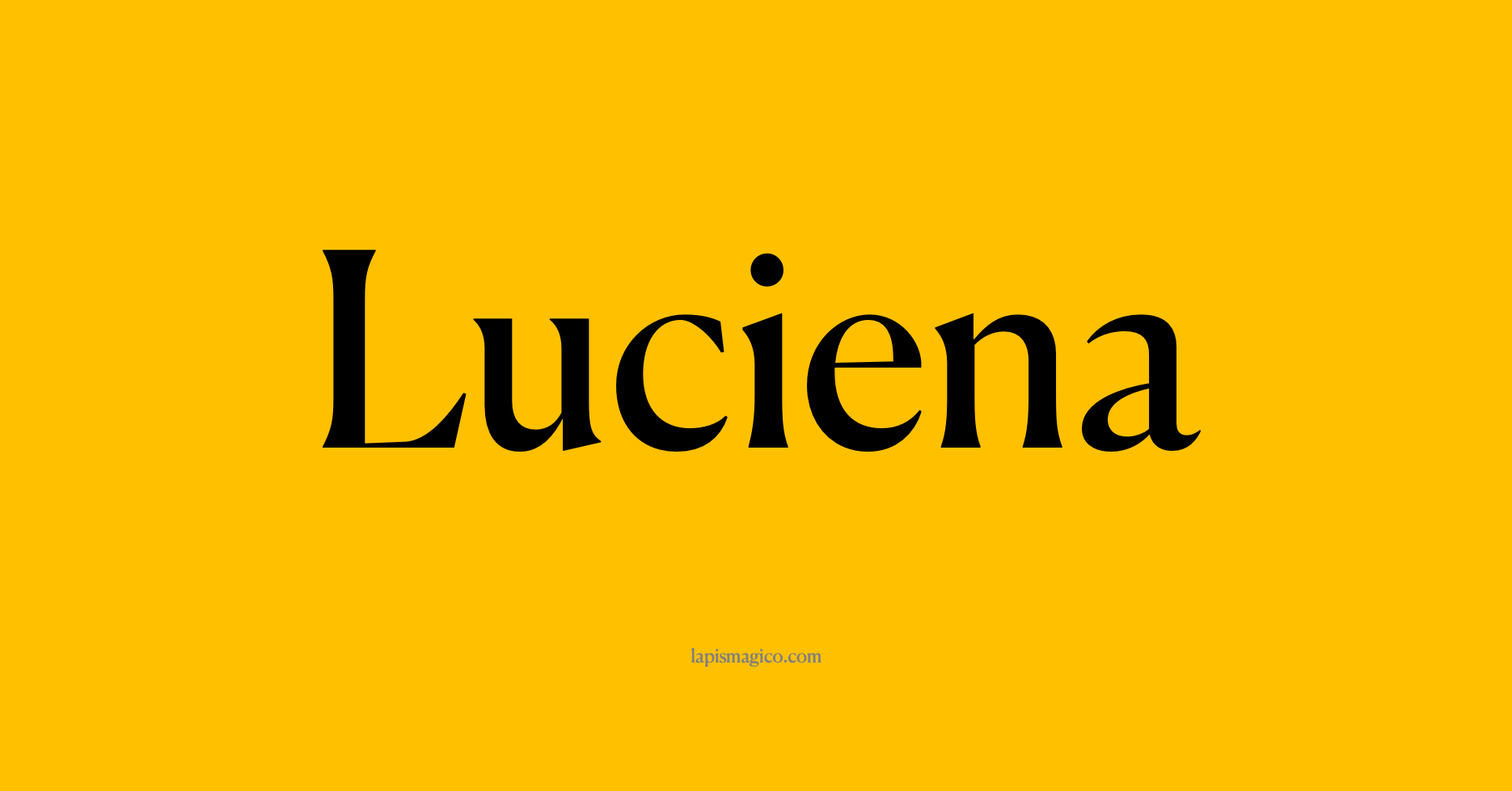 Nome Luciena