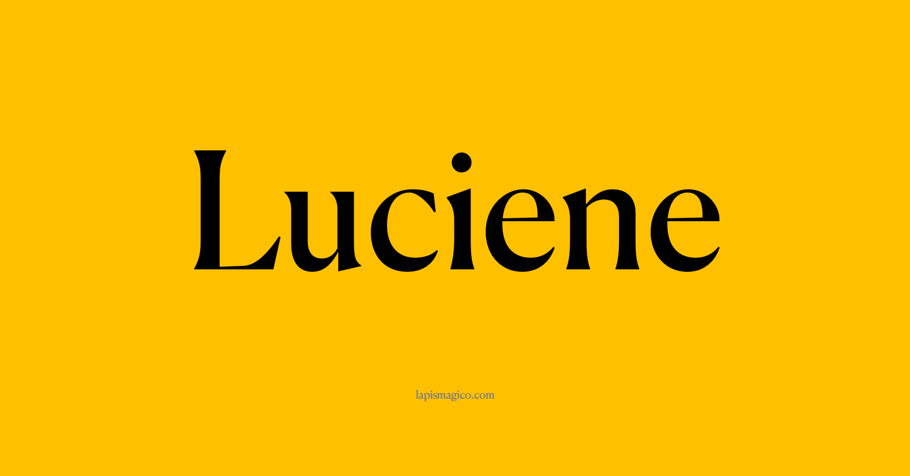 Nome Luciene