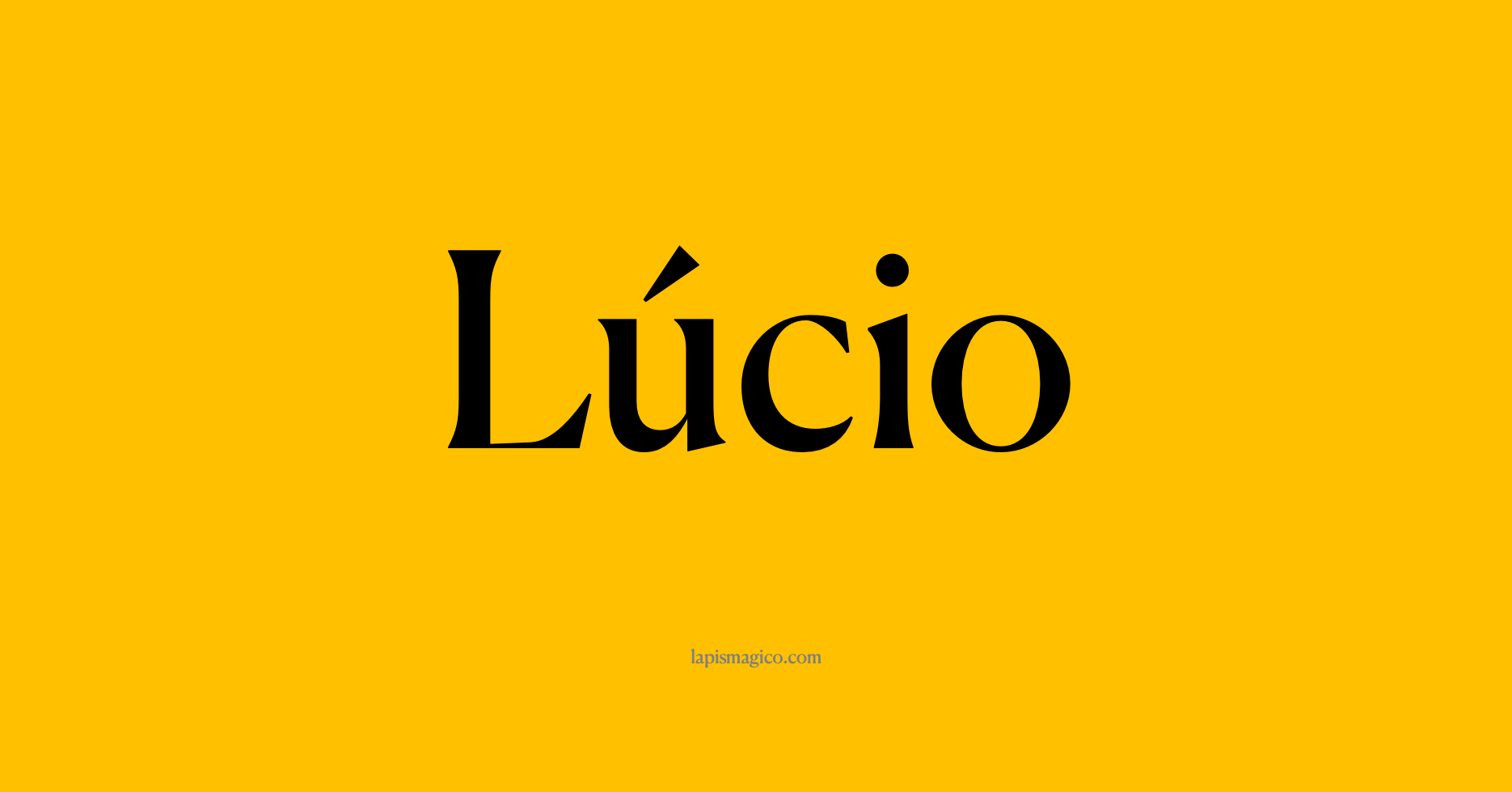 Nome Lúcio