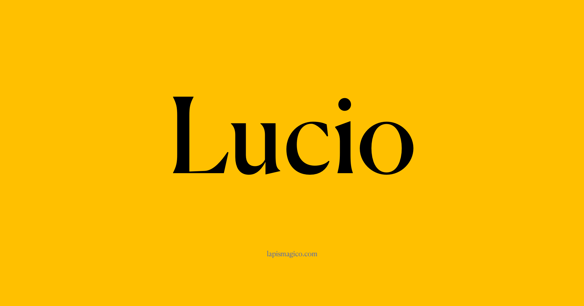 Nome Lucio