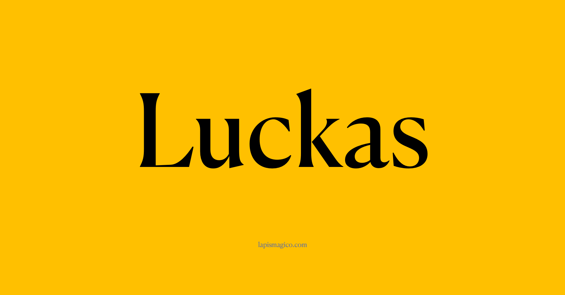 Nome Luckas