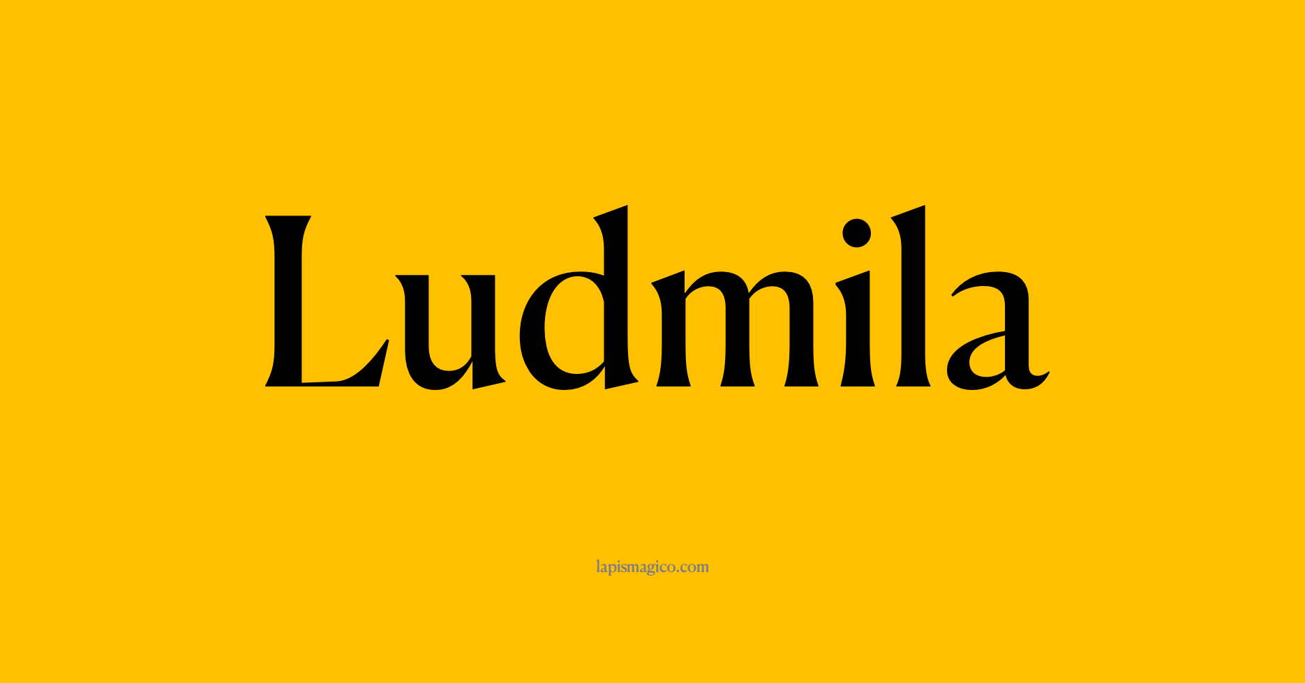 Nome Ludmila