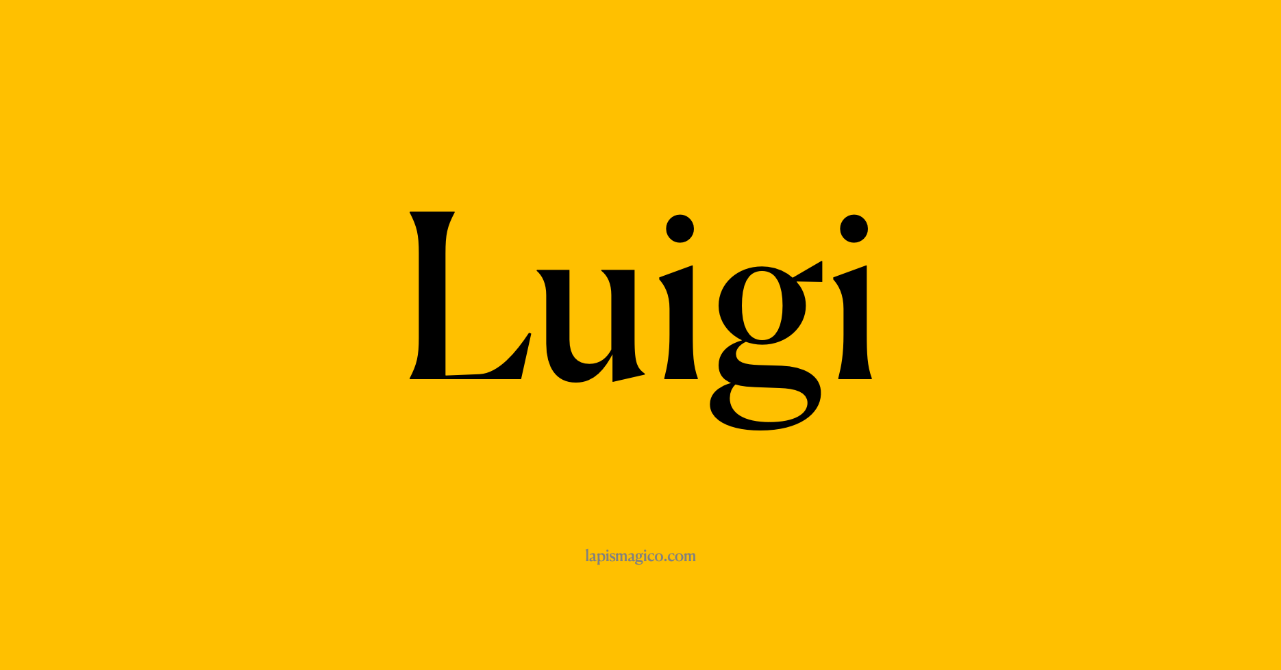 Nome Luigi