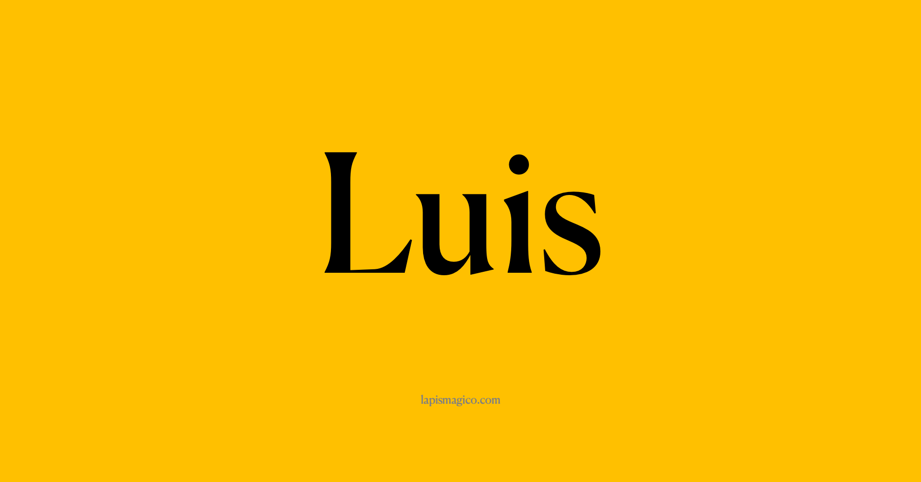 Nome Luis
