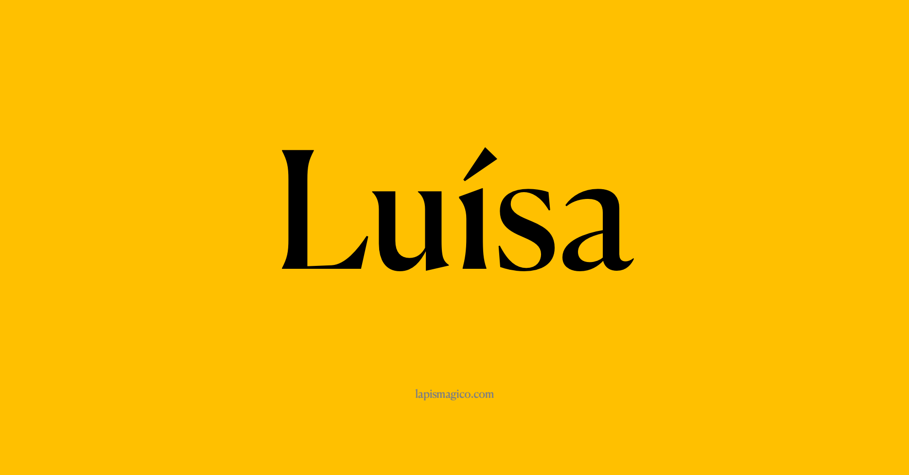 Nome Luísa