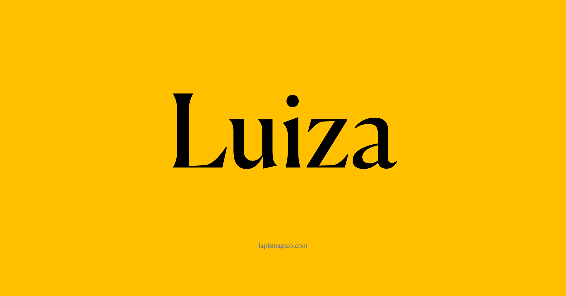 Nome Luiza