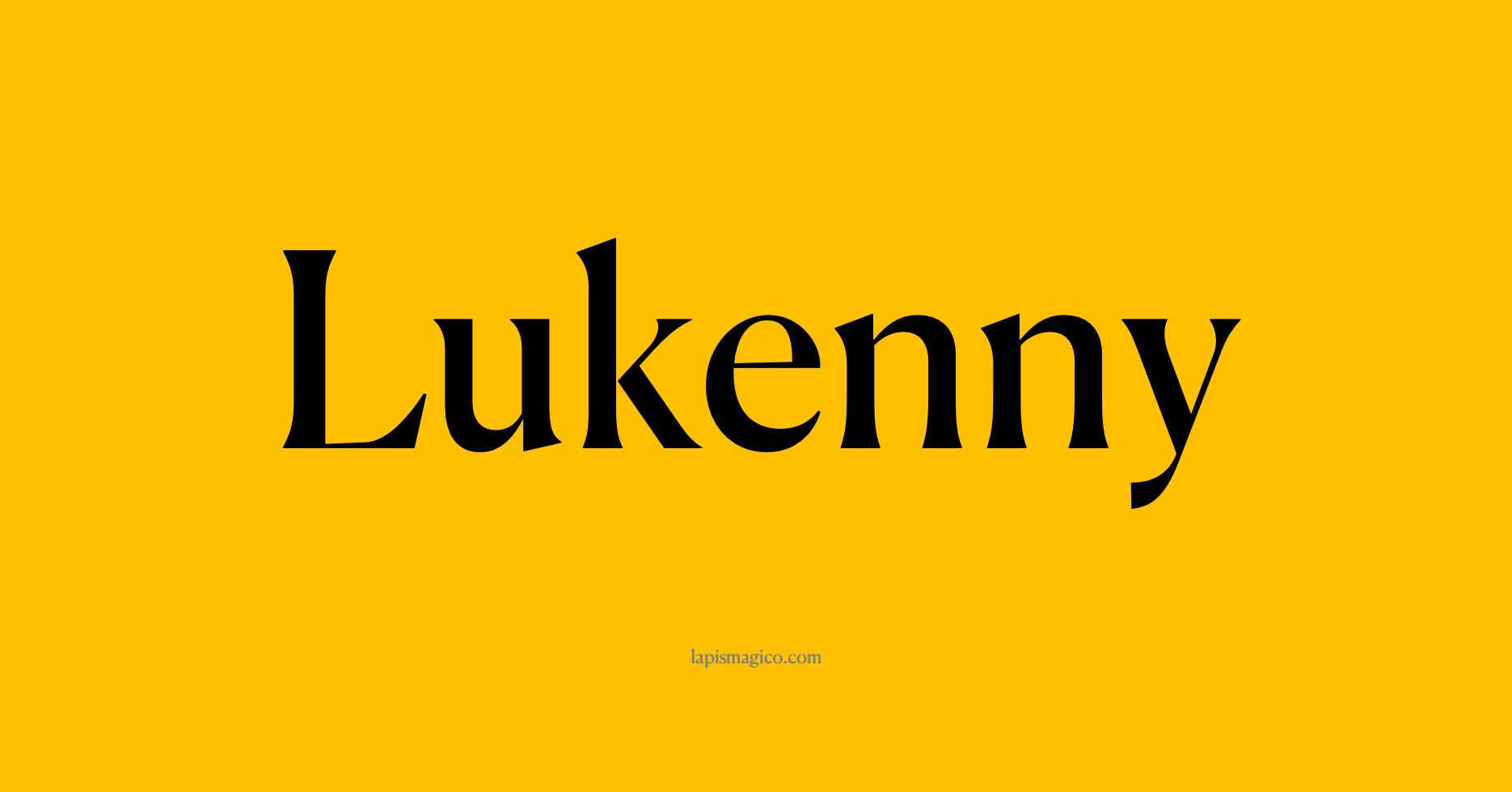 Nome Lukenny