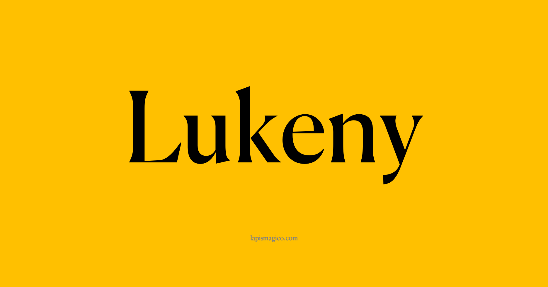 Nome Lukeny