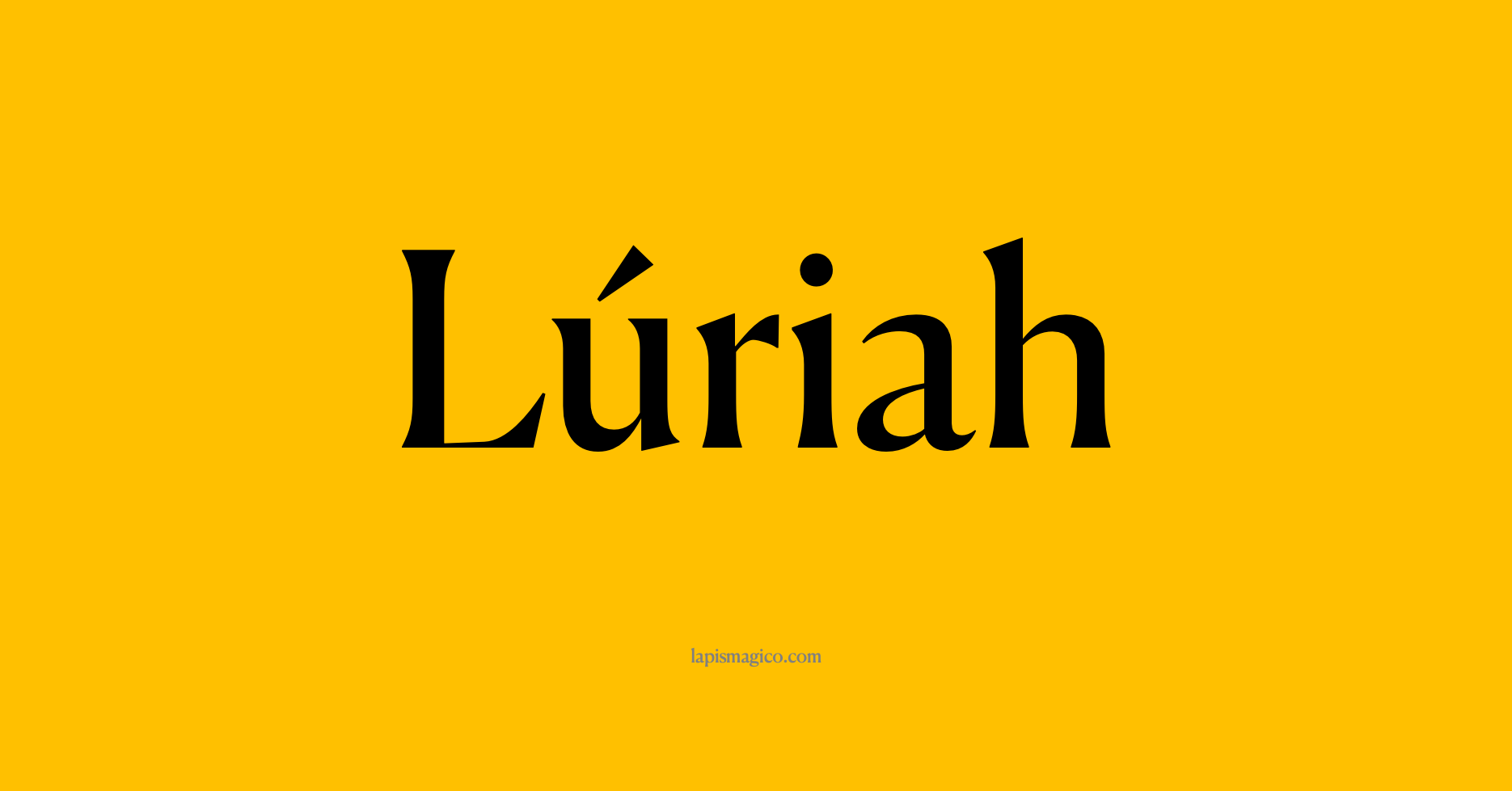 Nome Lúriah