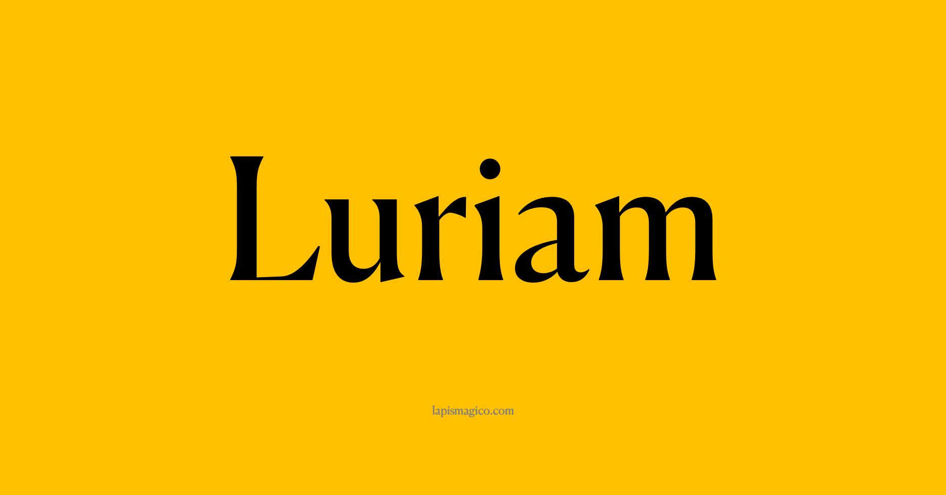 Nome Luriam