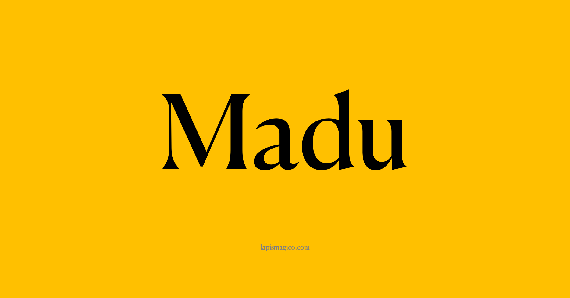 Nome Madu