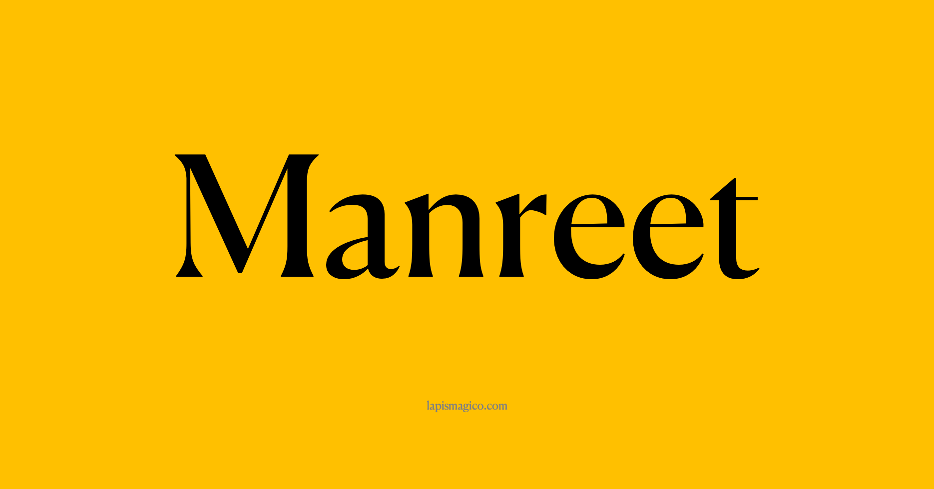 Nome Manreet
