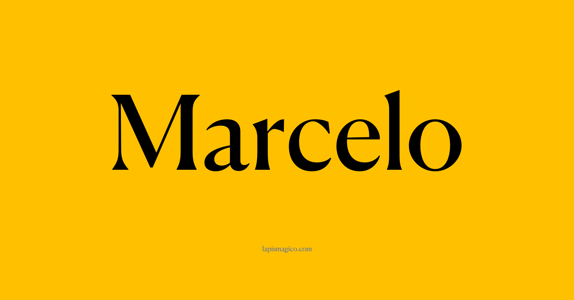 Nome Marcelo