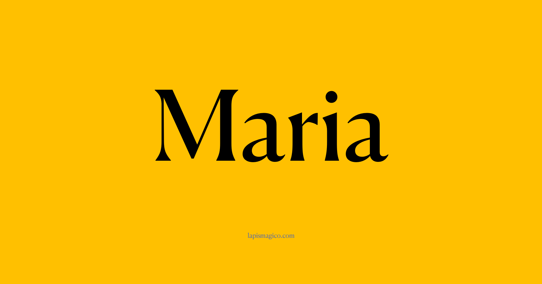 Nome Maria