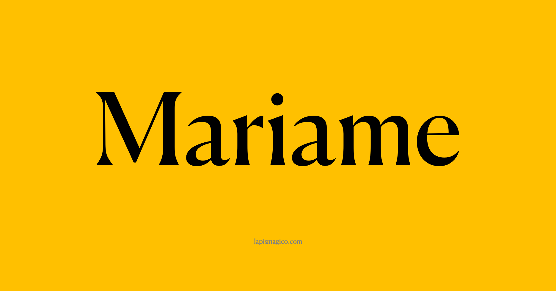 Nome Mariame