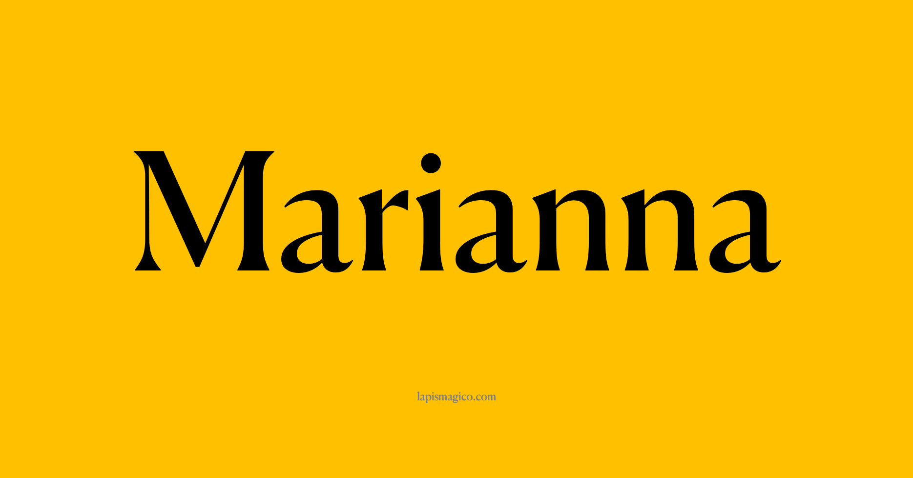 Nome Marianna