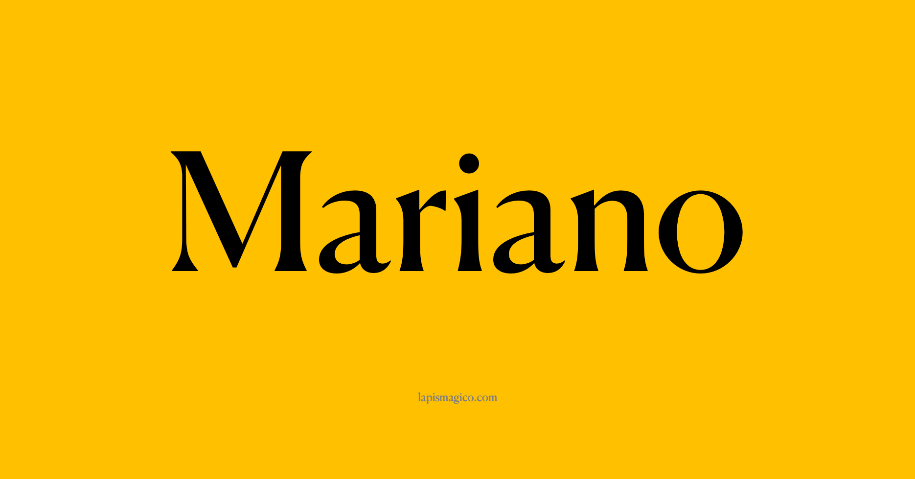 Nome Mariano