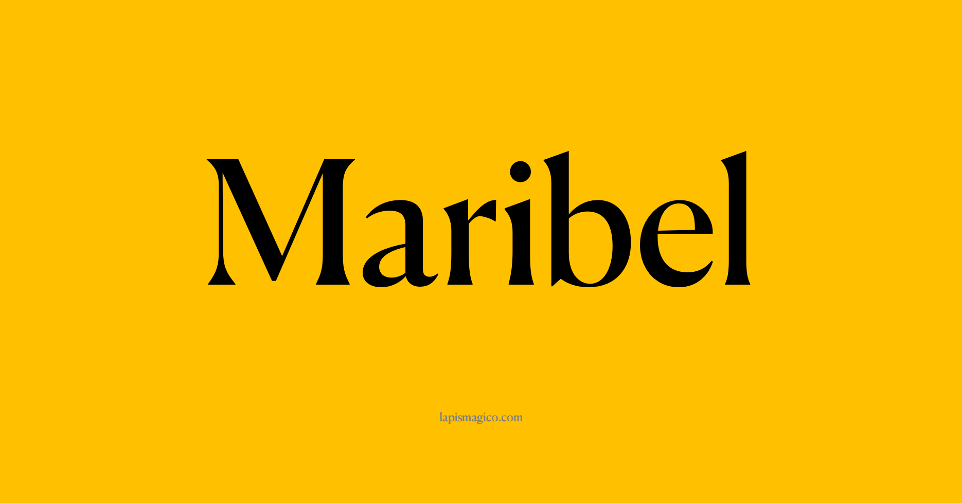 Nome Maribel