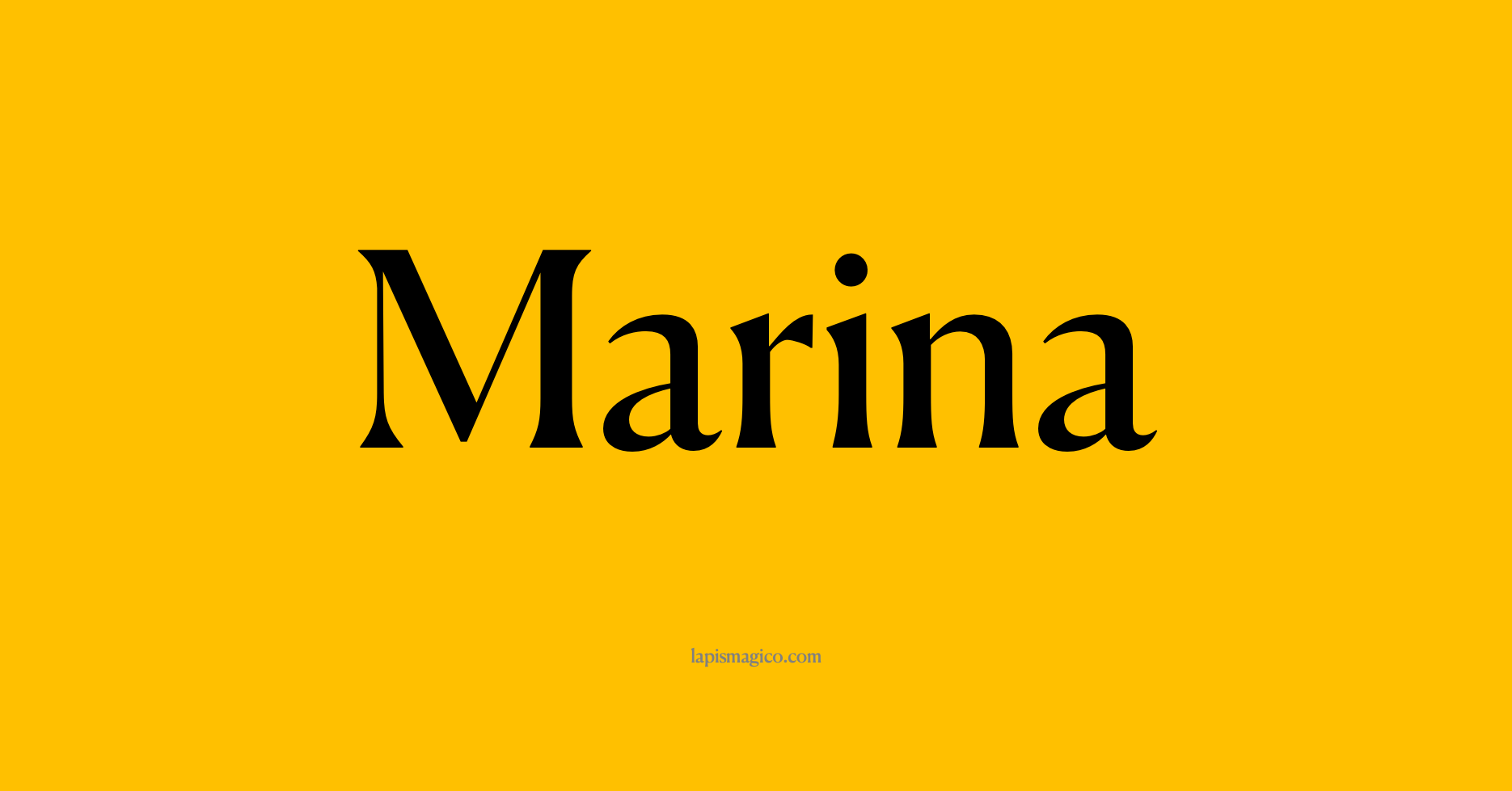 Nome Marina
