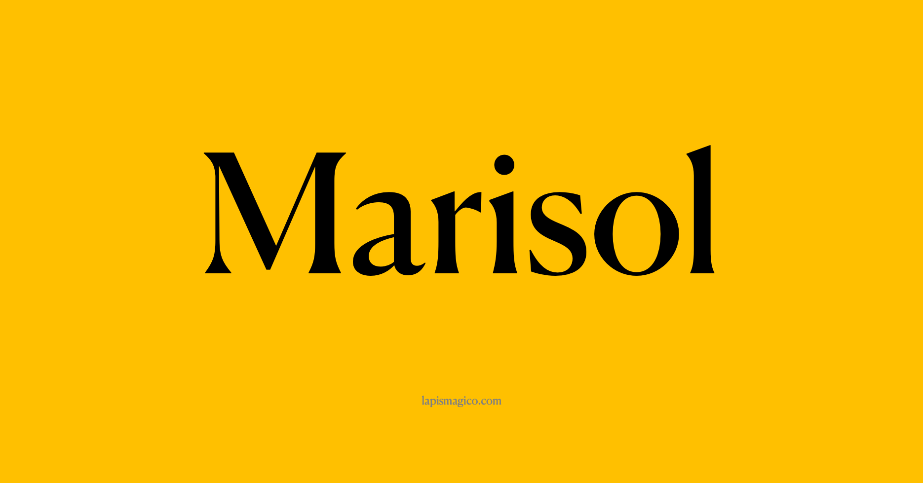 Nome Marisol