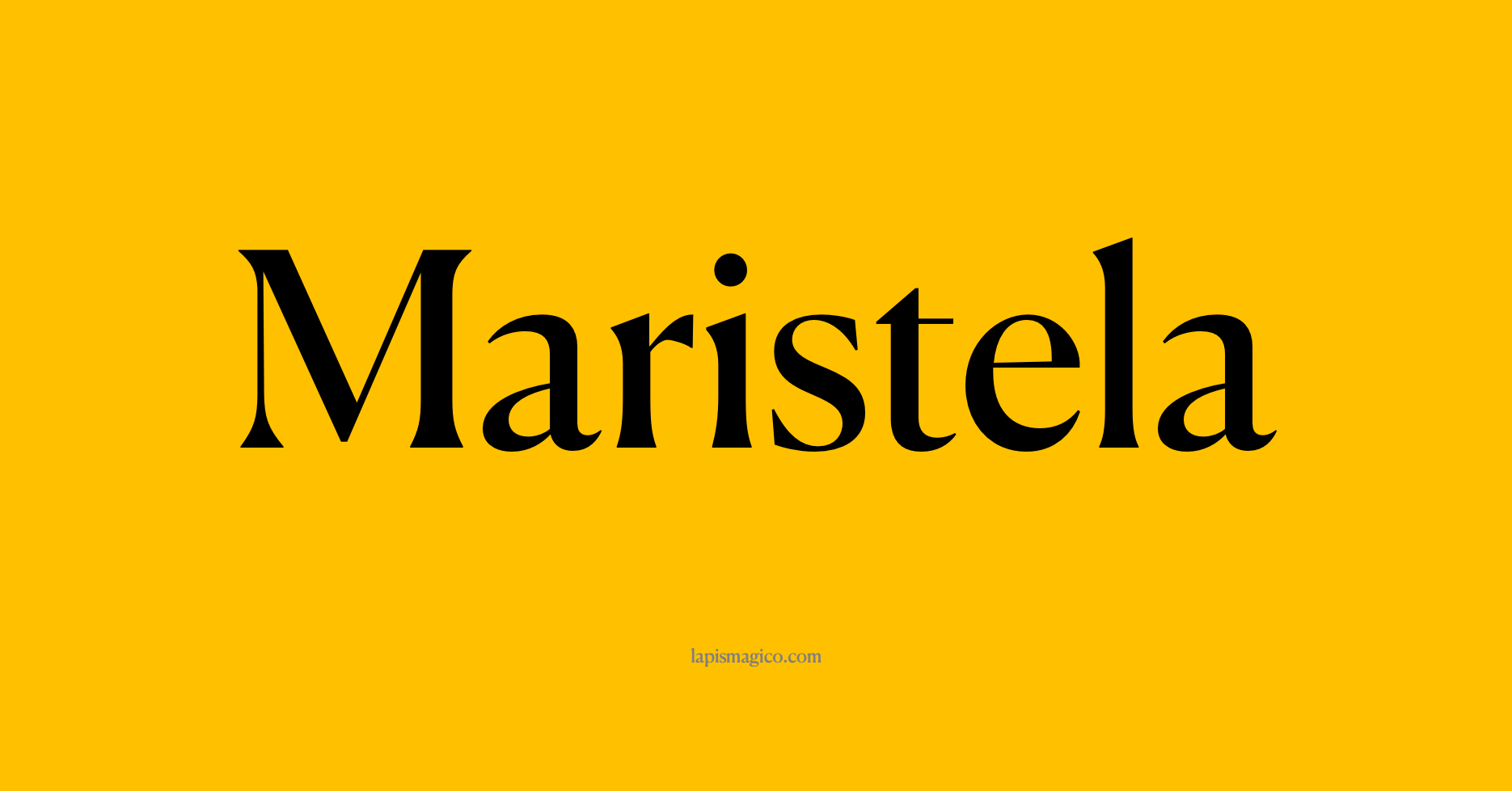 Nome Maristela