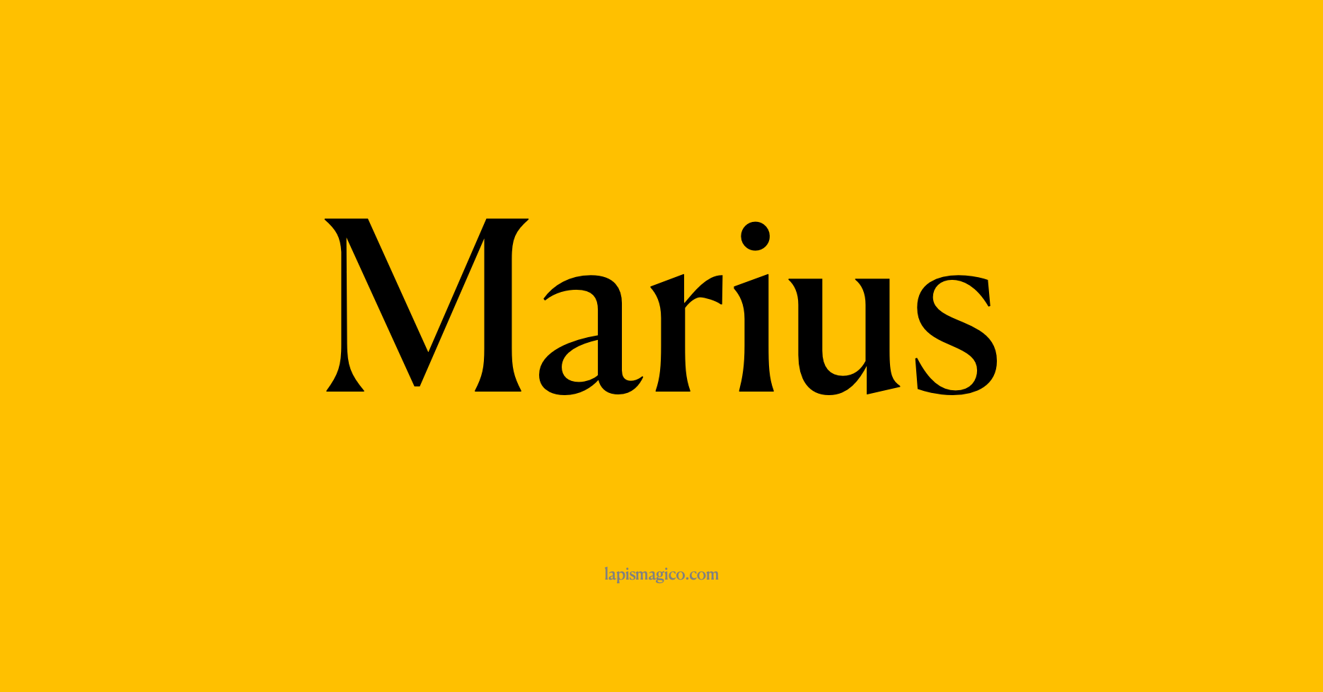 Nome Marius