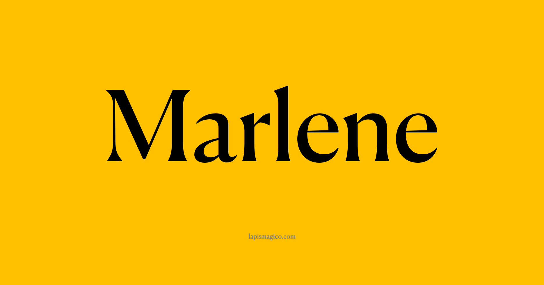 Nome Marlene