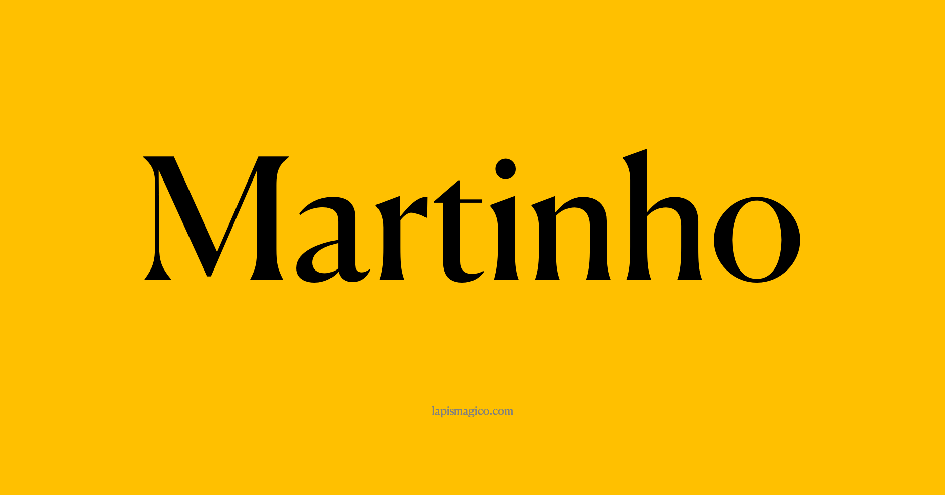 Nome Martinho