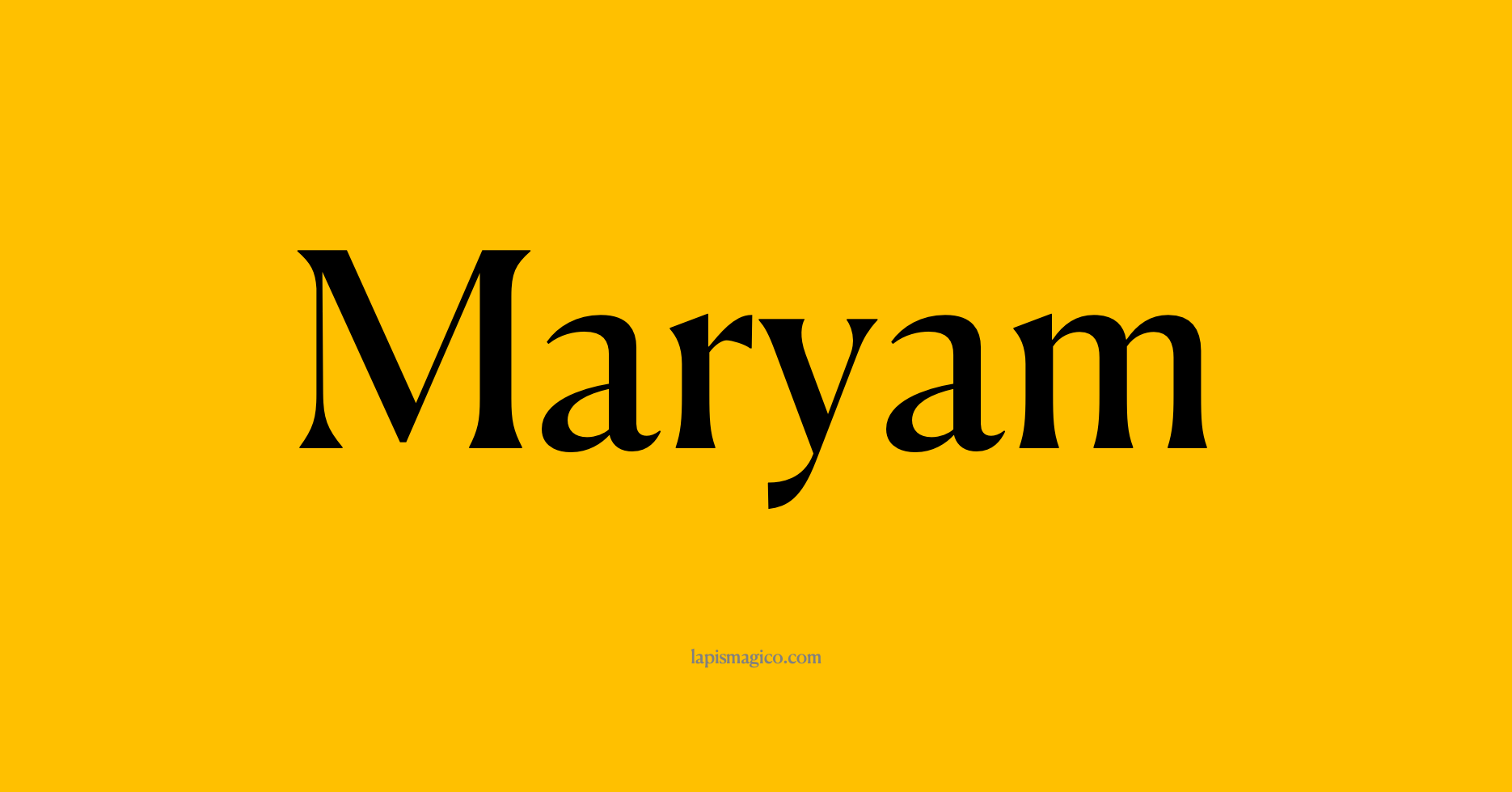 Nome Maryam