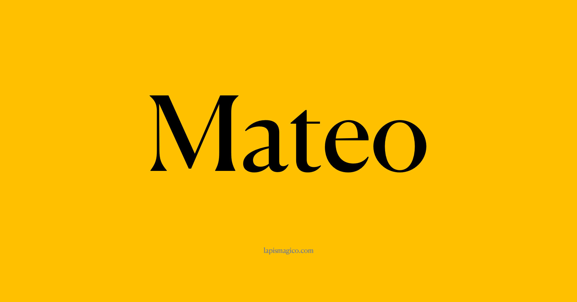 Nome Mateo