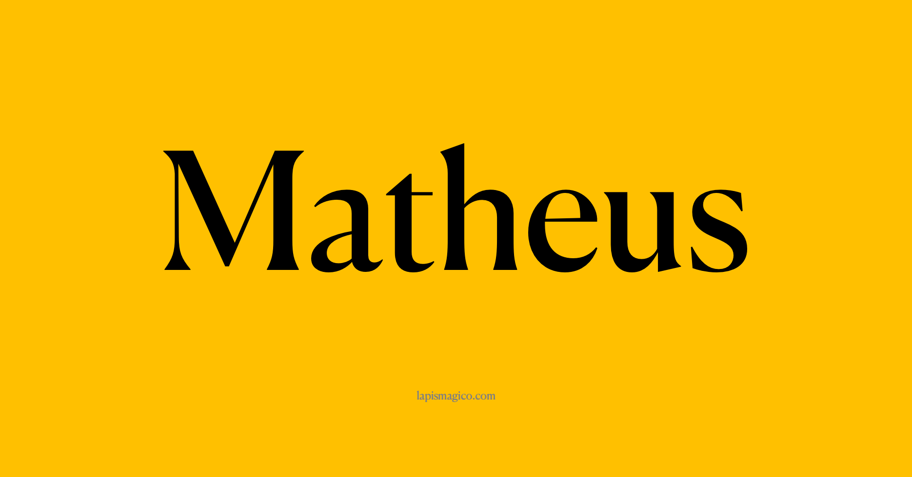Nome Matheus