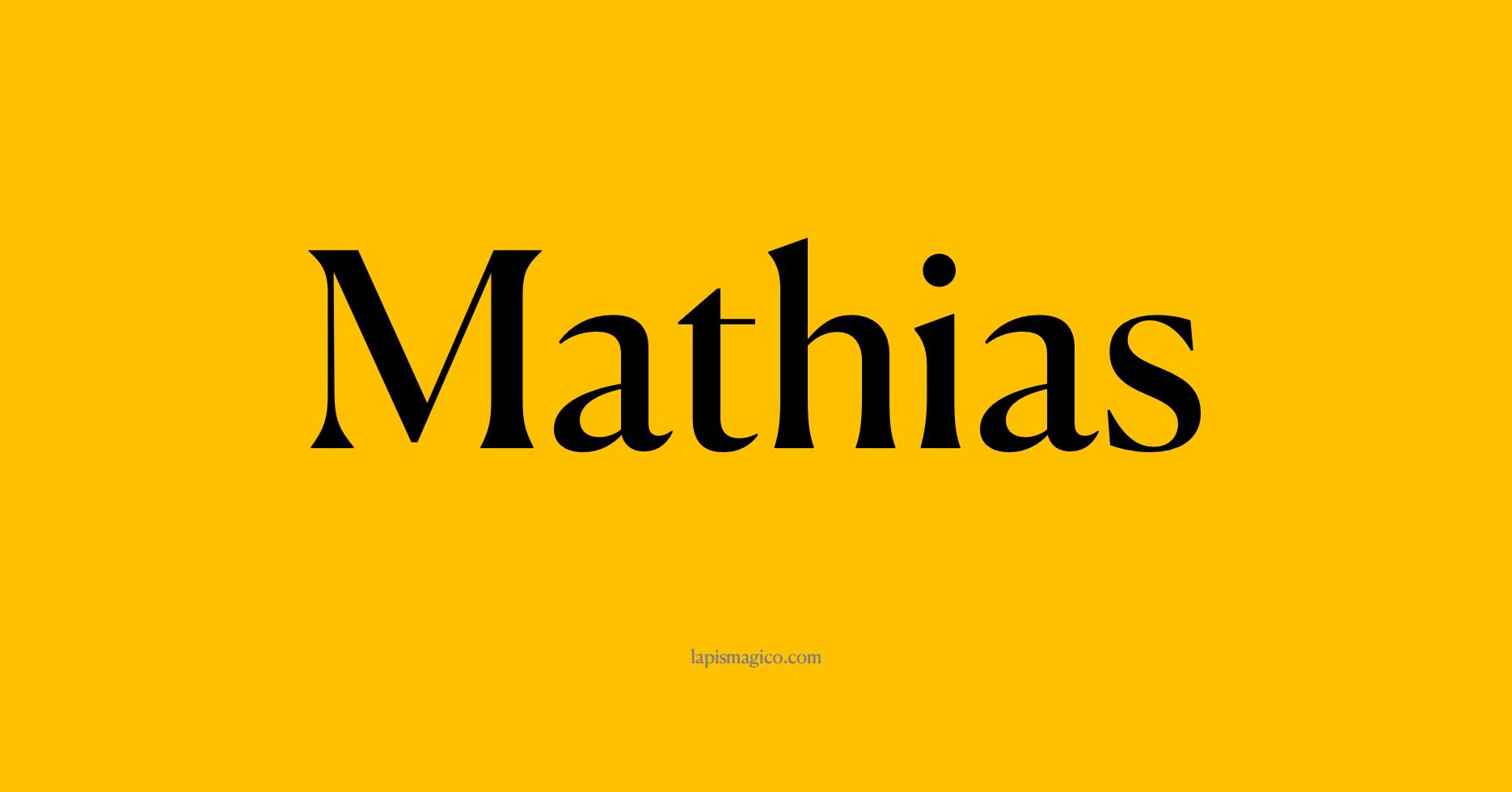 Nome Mathias