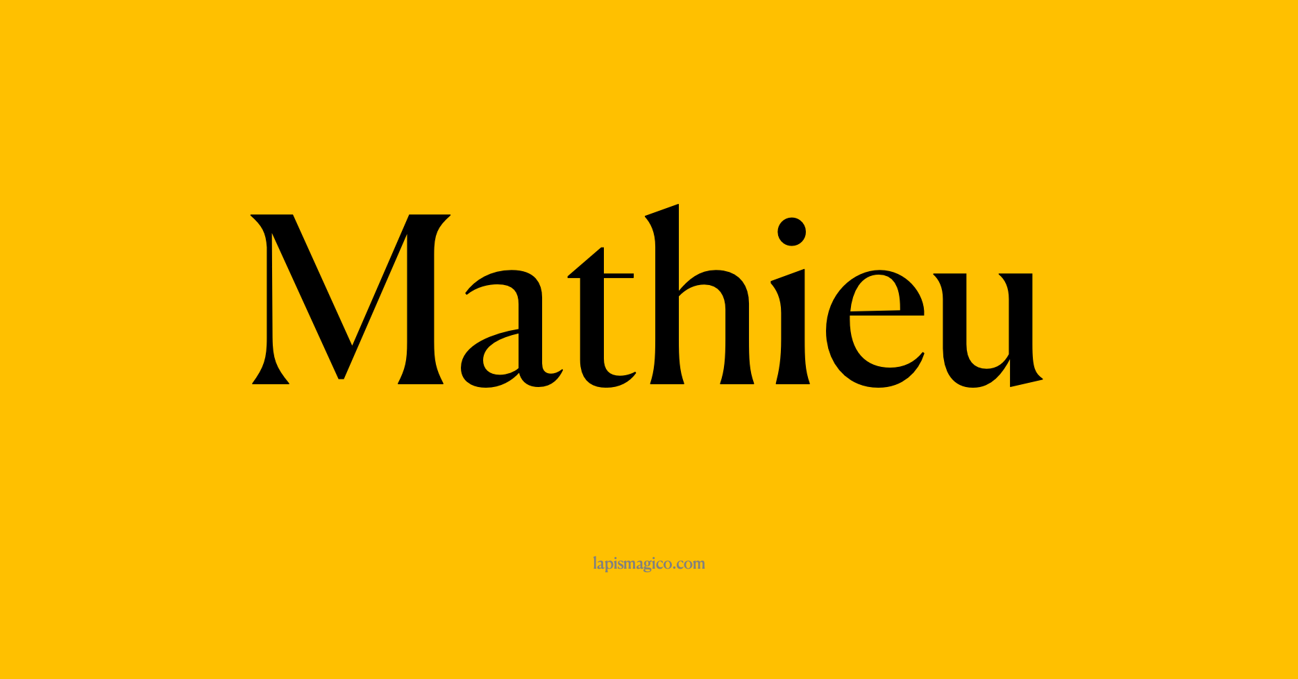 Nome Mathieu