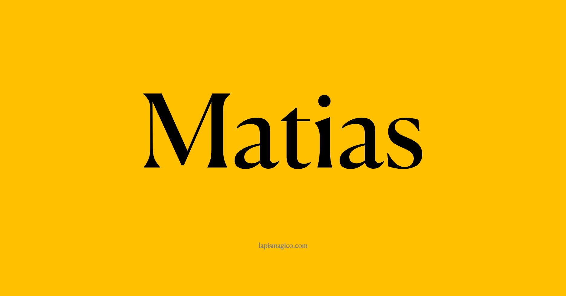 Nome Matias