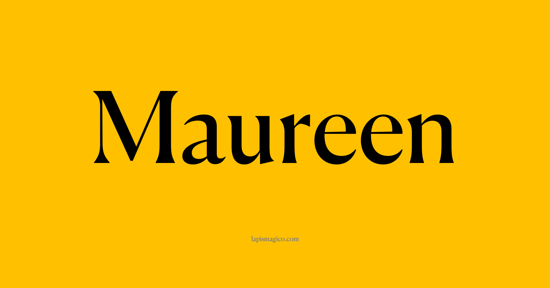 Nome Maureen