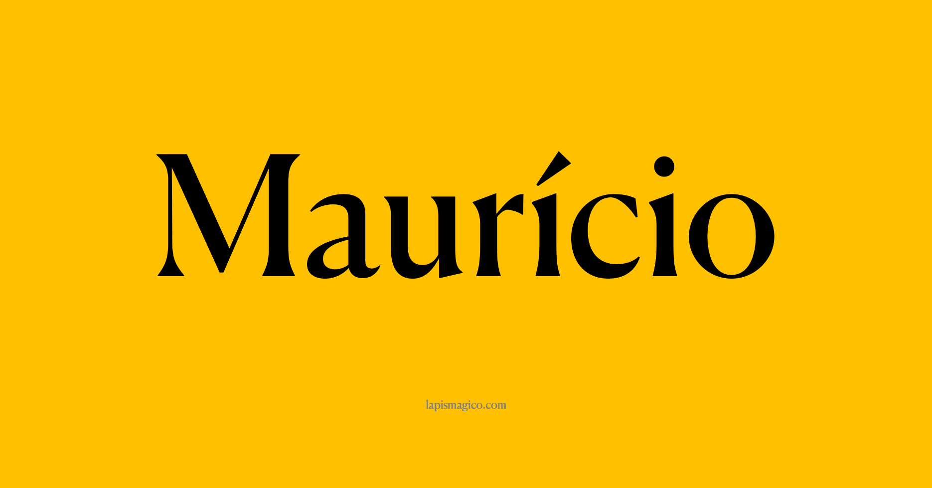 Nome Maurício