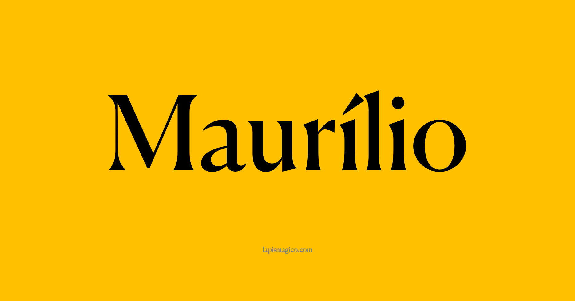 Nome Maurílio