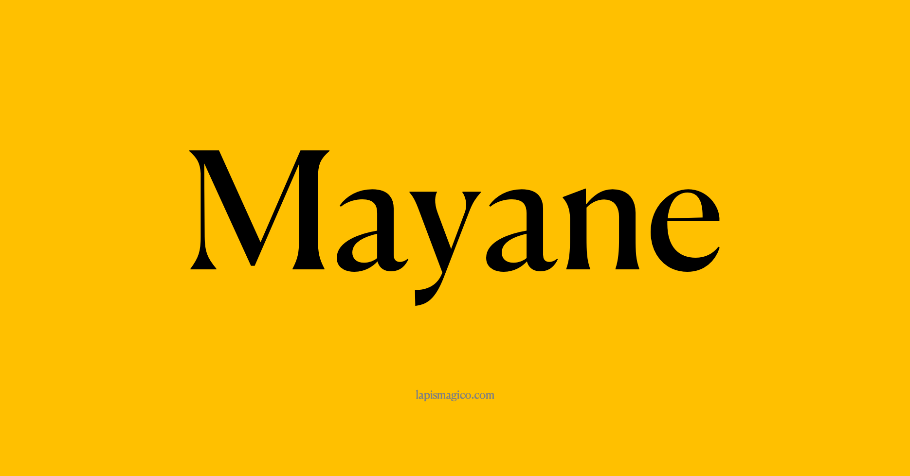 Nome Mayane