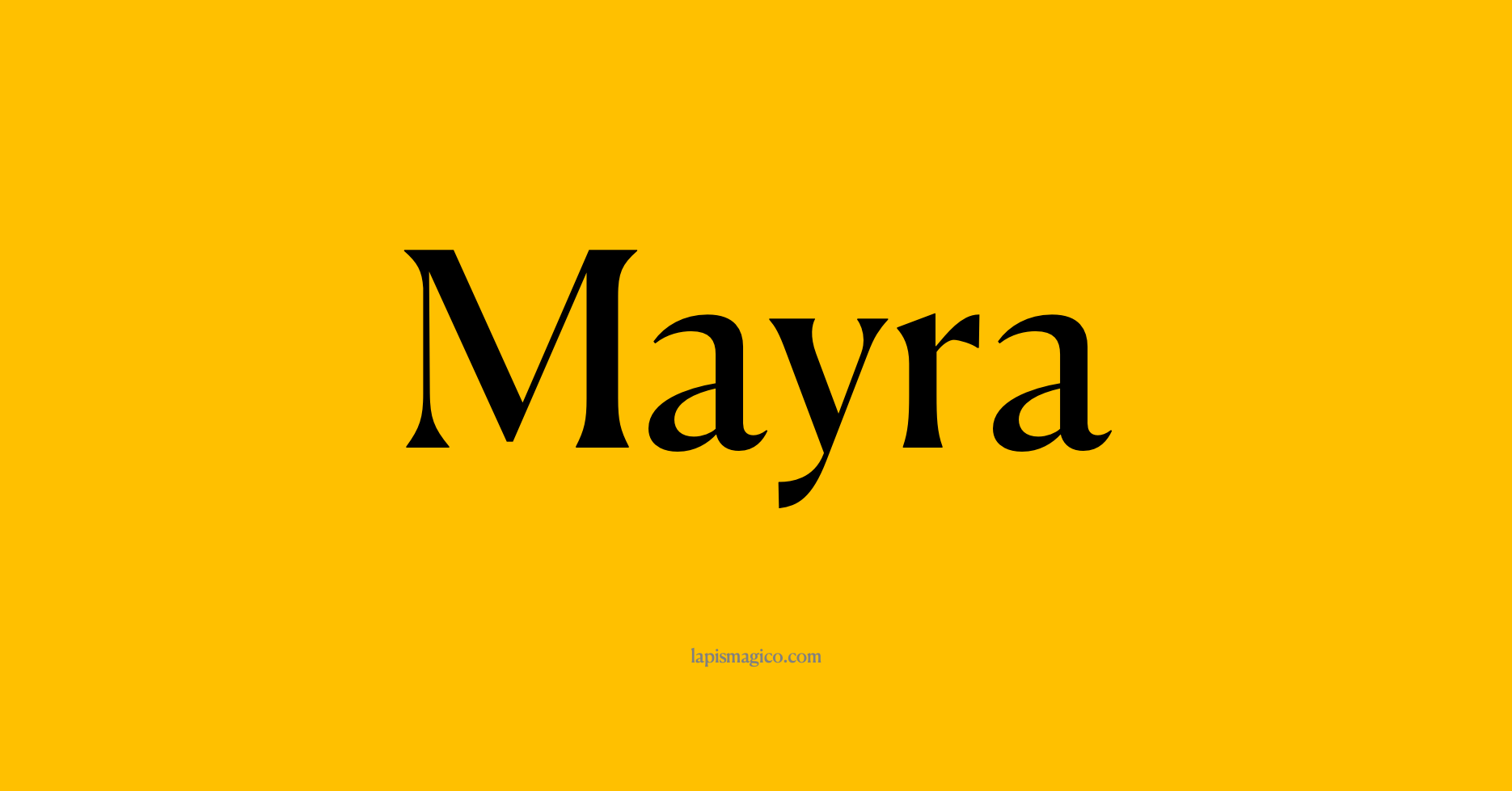 Nome Mayra
