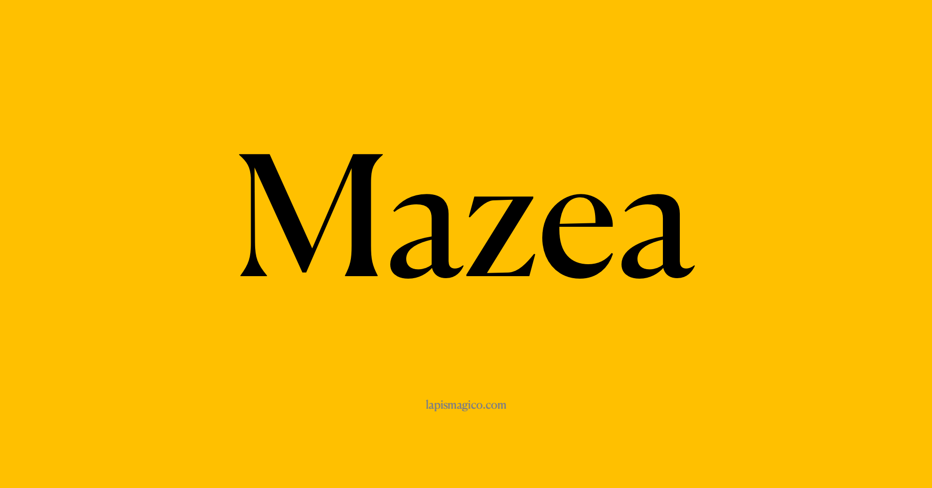 Nome Mazea
