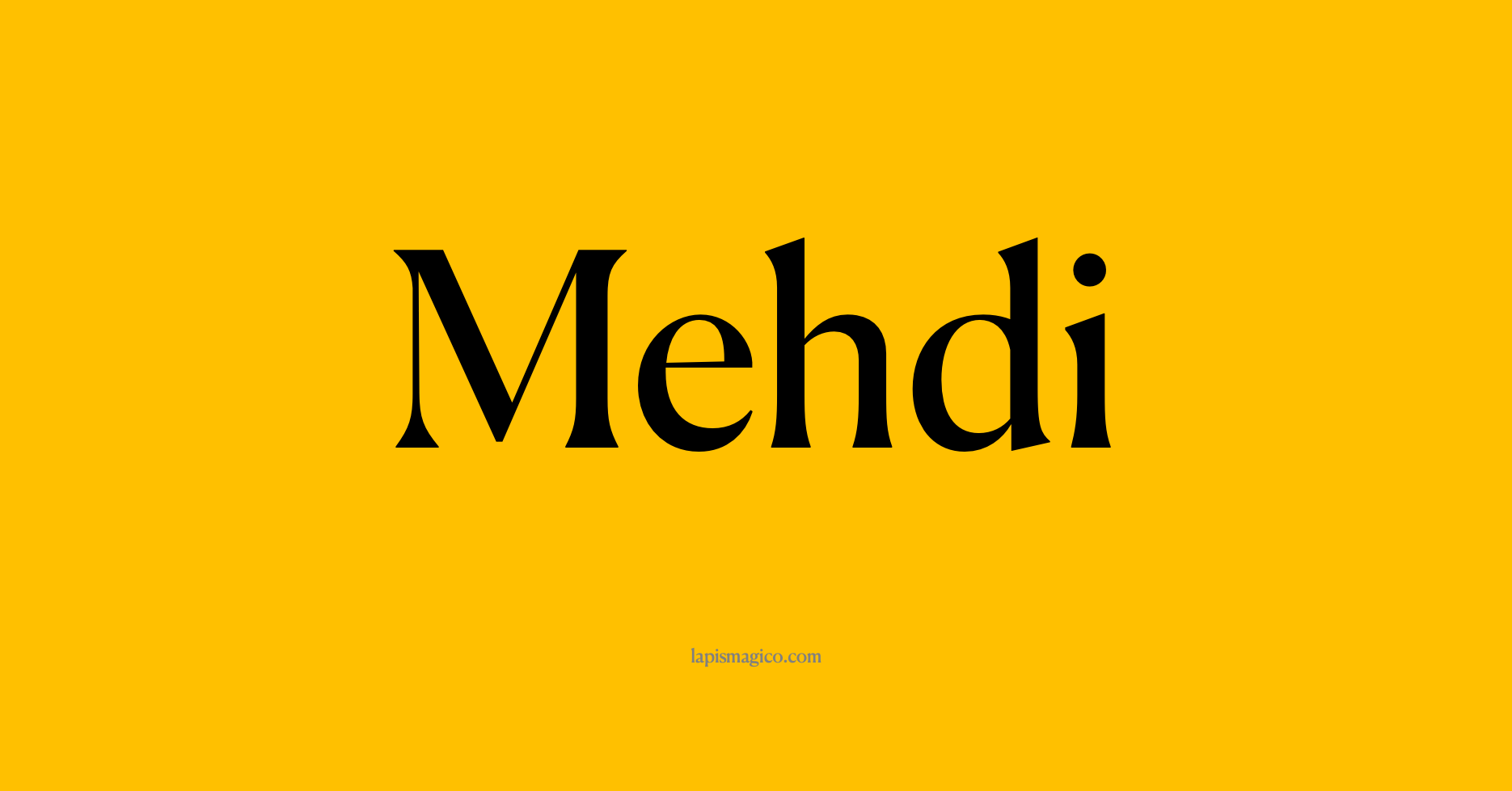 Nome Mehdi