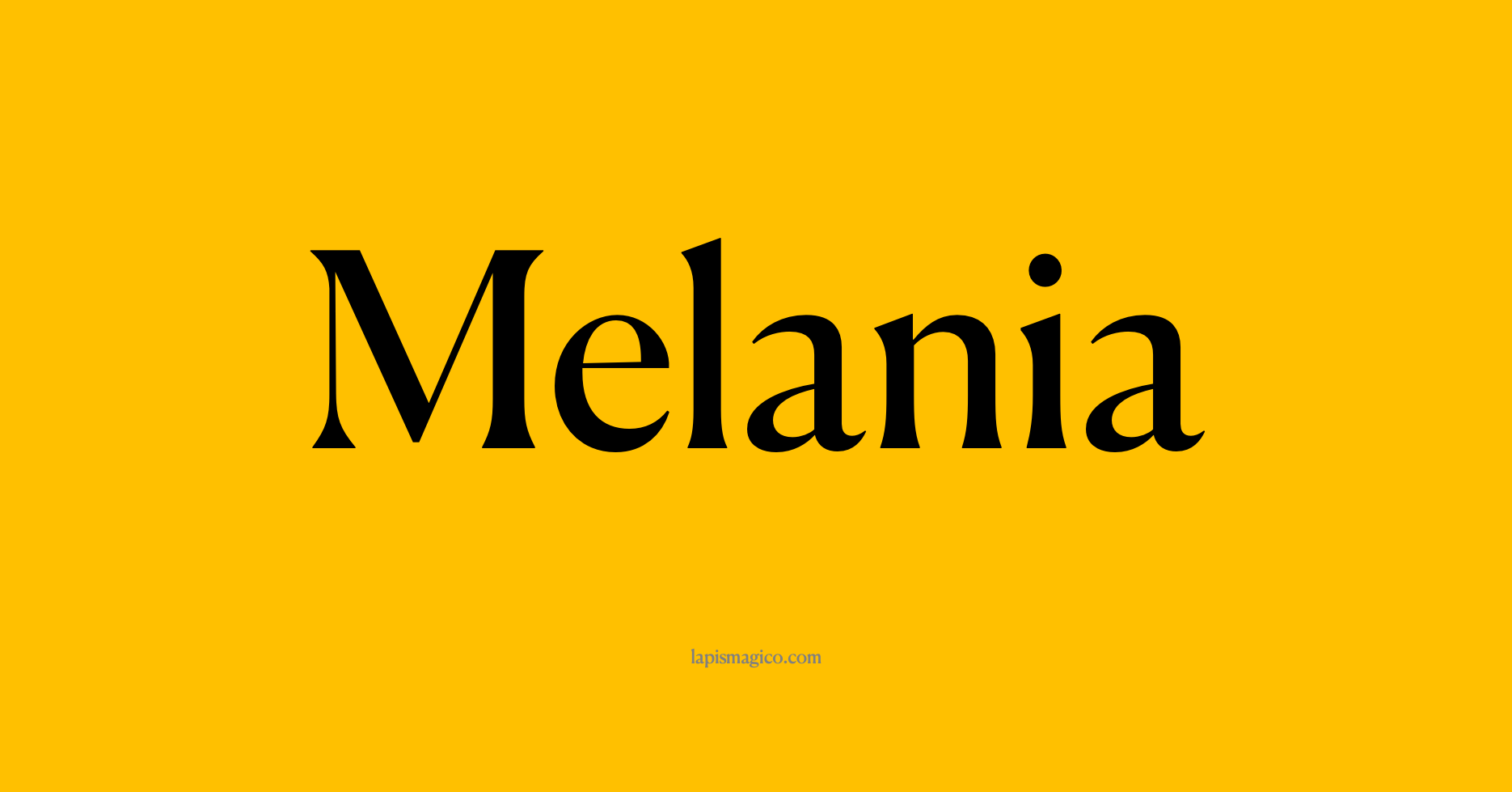 Nome Melania