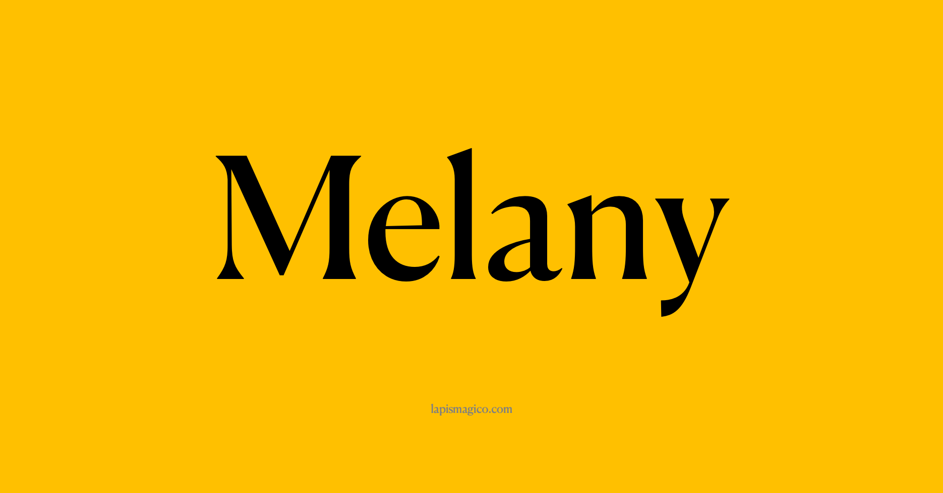 Nome Melany