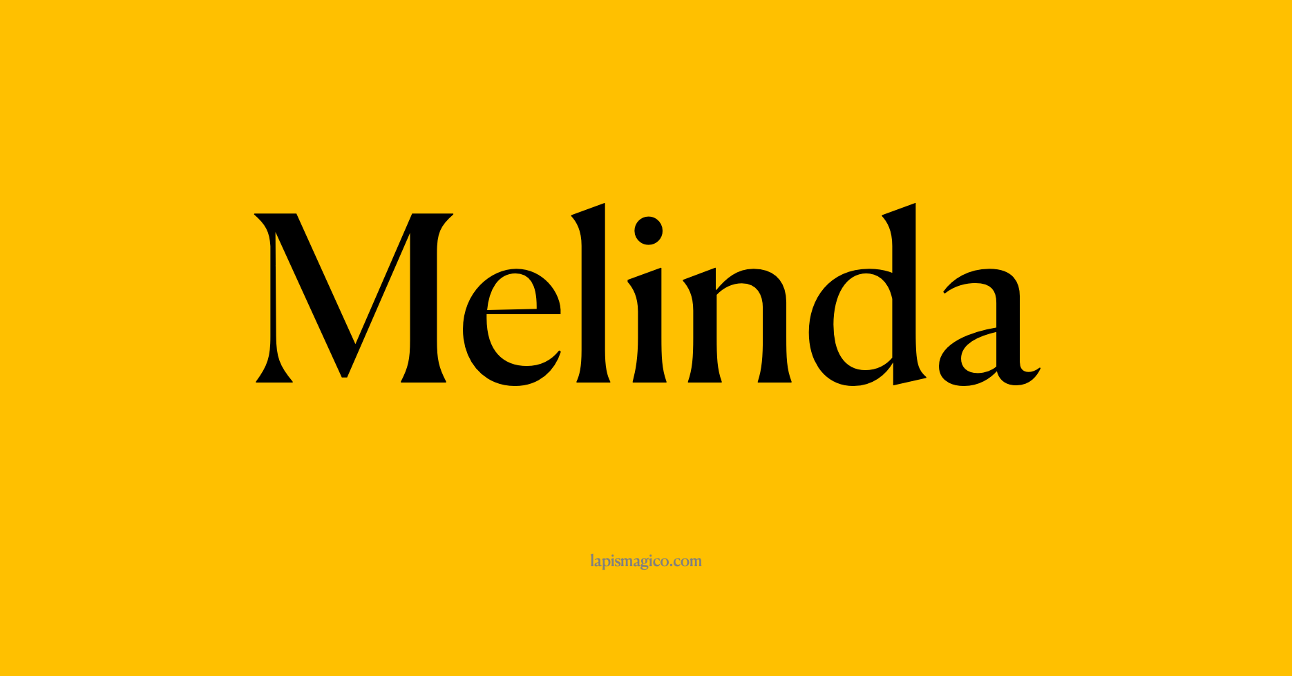 Nome Melinda