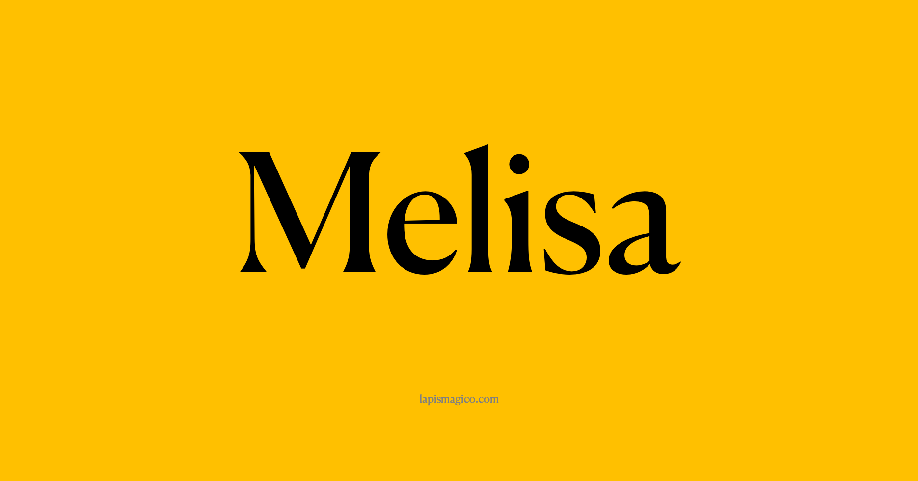Nome Melisa